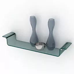 Modern Shelf Wall Mount 3d model