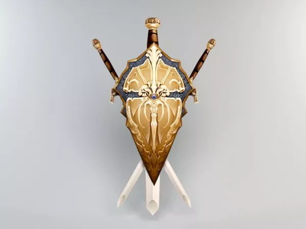 Shield Sword Design 3d model Shield Sword Design 3d model