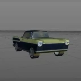 Sedan Simca Car 3d model