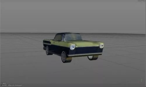 Sedan Simca Car 3d model Sedan Simca Car 3d model