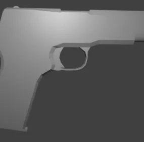 Simple 1911 Hand Gun 3d model