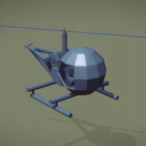 Simple Helicopter 3d model