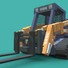 Skid Steer Vehicle 3d model