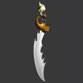 Skull Sword Weapon 3d model
