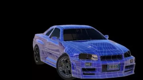 Skyline Sedan Car 3d model Skyline Sedan Car 3d model