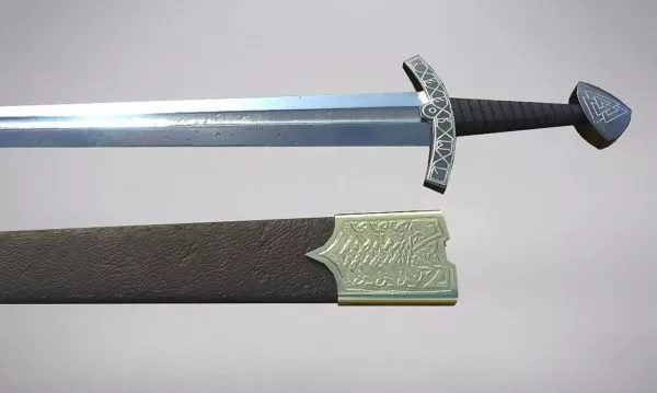 Crescent Sword Game Concept 3d model