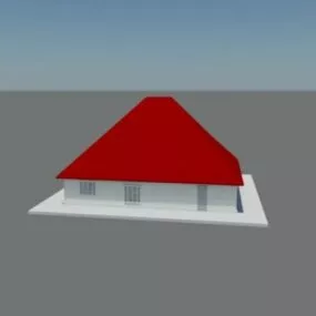 Small House With Interiors 3d model