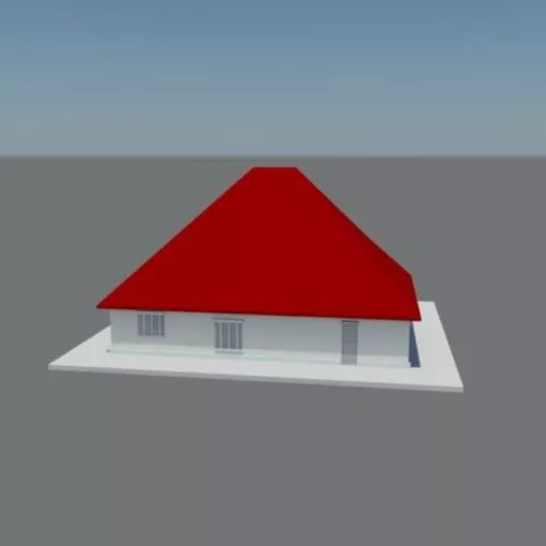 Small House With Interiors 3d model Small House With Interiors 3d model