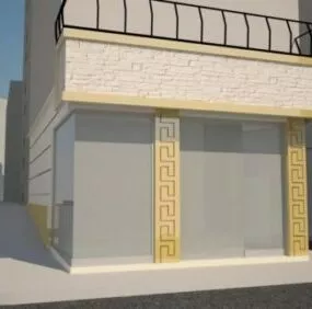 Small Office House Building 3d model