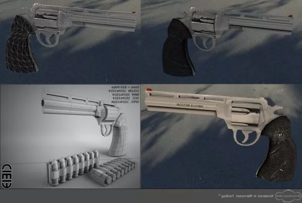Weapon Gun Pack Smith Wesson 3d model Weapon Gun Pack Smith Wesson 3d model