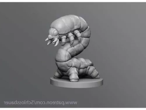 Snapping Caterpillar Printable 3d model Snapping Caterpillar Printable 3d model