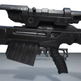 Ksr Sniper Rifle Gun 3d model