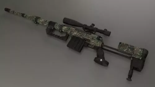 Velocity Rifle Gun 3d model