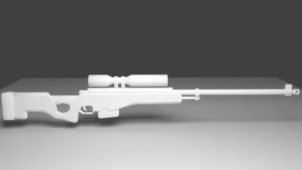 Sniper Gun Lowpoly Weapon 3d model Sniper Gun Lowpoly Weapon 3d model