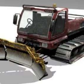 Snow Groomer Truck 3d model