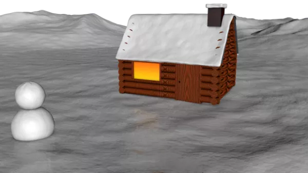 Nature Snow Set 3d model