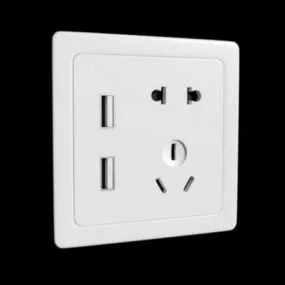 Socket Usb Port Outlet 3d model