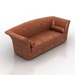 Tuxedo Style Sofa Cordoba Design 3d model