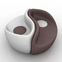 Circle Shape Sofa Dedon Design 3d model Circle Shape Sofa Dedon Design 3d model