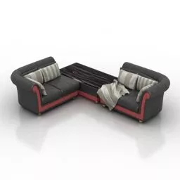 Sofa Florence Furniture 3d model