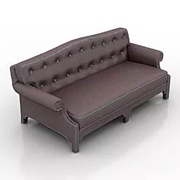 Classic Sofa Hollywood 1940s 3d model