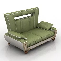 Green Sofa Lanpas Design 3d model Green Sofa Lanpas Design 3d model