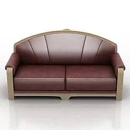 Leather Sofa Pierre Cardin Design 3d model Leather Sofa Pierre Cardin Design 3d model
