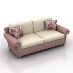 Vintage Loveseat Sofa Rio 3d model