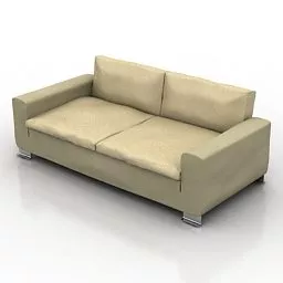 Modern 2 Seats Sofa Vibieffe Design 3d model