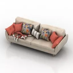 Living Room Sofa Zinc Design 3d model