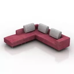 L Corner Sofa Arena Design 3d model