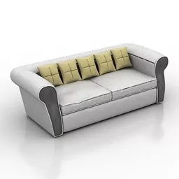 Loveseat Sofa Elsong Design 3d model