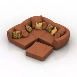 Corner Sofa Narciss Design 3d model