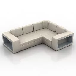 L Sofa Vito Design 3d model