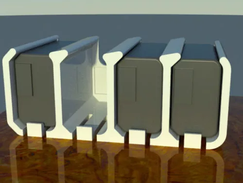 Electric Battery Block 3d model
