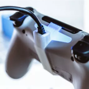 Printable Sony Playstation Cable Guard 3d model