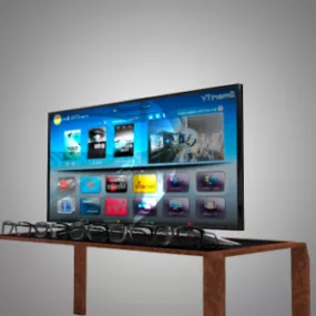 Sony Tv 4k Screen 3d model