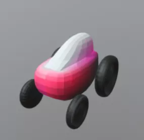 Sci-fi Space Car Concept 3d model