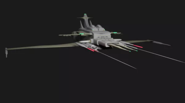 Sci-fi Space Cruiser 3d model Sci-fi Space Cruiser 3d model