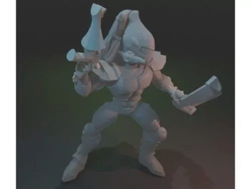 Space Elf Character Sculpture 3d model Space Elf Character Sculpture 3d model
