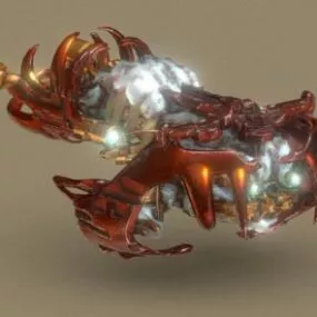 Sci-fi Alien Spacecraft 3d model