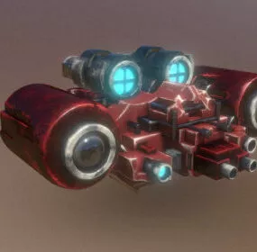 Sci-fi Star Spacecraft 3d model