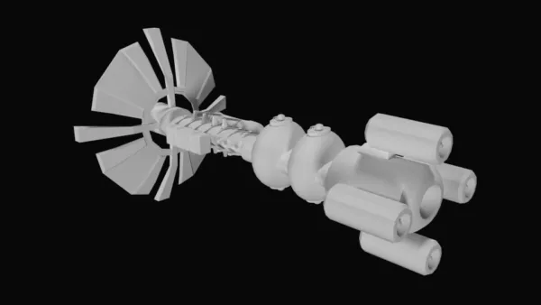 Spaceship Low Poly 3d model Spaceship Low Poly 3d model