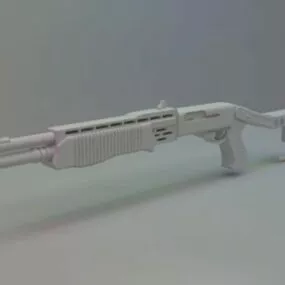 Spas Shotgun Weapon 3d model