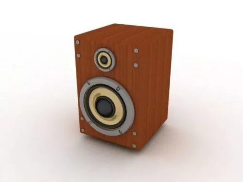 Jvc Bookshelf Speakers 3d model