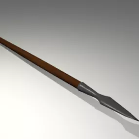 Old Spear Attack Weapon 3d model