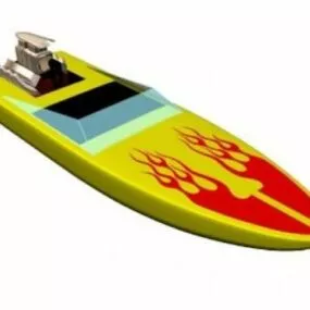 Racing Speed Boat 3d model