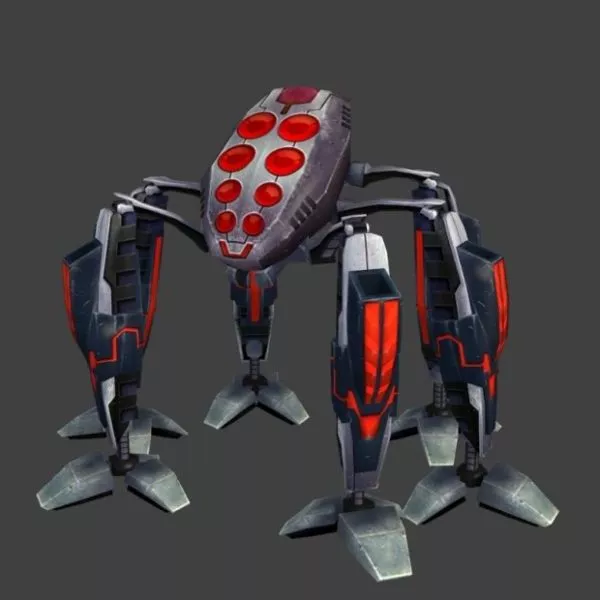 Scifi Fighter Robot 3d model