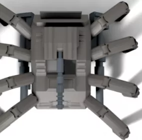 Spider Tank Military Robot 3d model