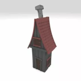 Gaming Spooky House 3d model